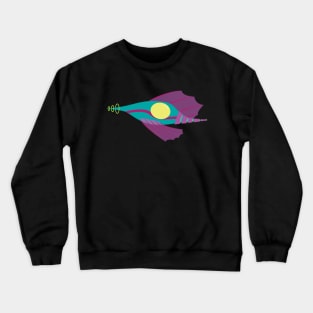 Retro Spaceship Three Crewneck Sweatshirt